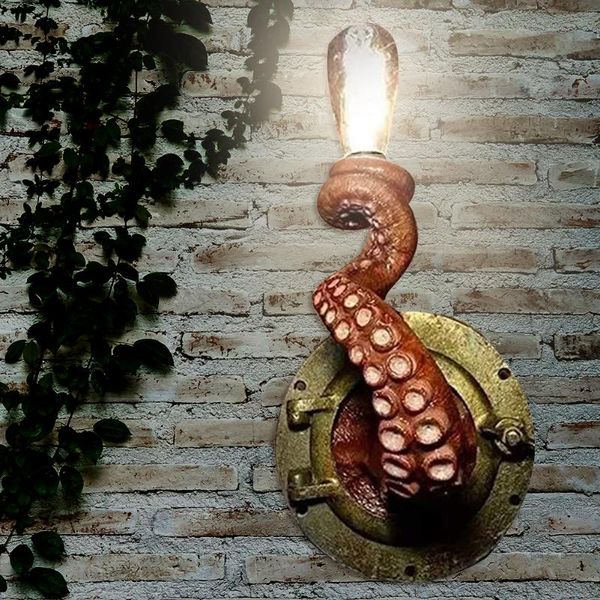

outdoor wall lamps retro ocs electric light tentacle monster bulb hanging on lamp holder for art decoration