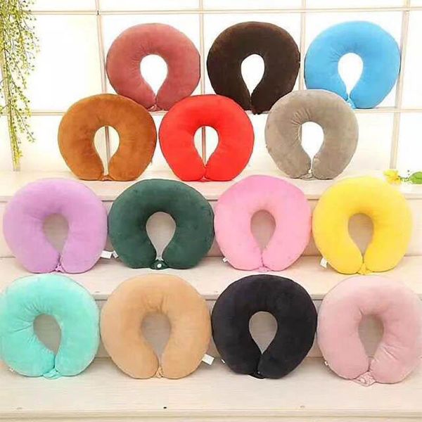 

pillow soft u shaped slow rebound memory foam travel neck for office flight traveling cotton pillows head rest cushion