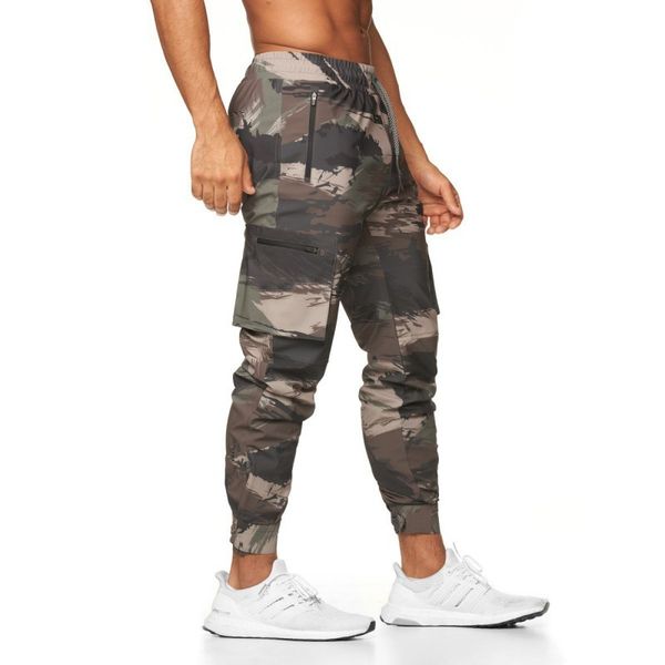 

men's shorts fitness brothers sports running camouflage loose pants trousers, White;black