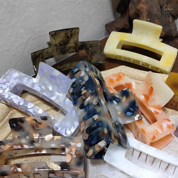 

geometric vintage hair clips large for girls clip accessories marble barrettes1