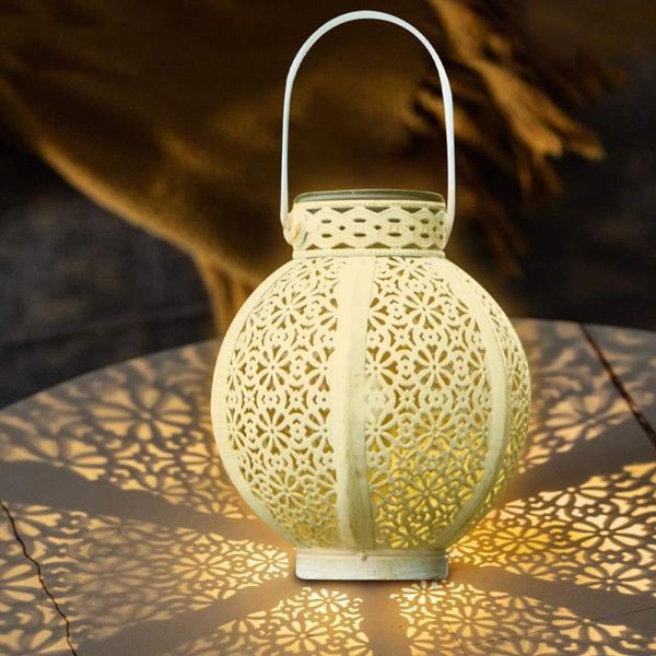 

solar lamps outdoor hanging lantern retro led light garden patio courtyard lawn