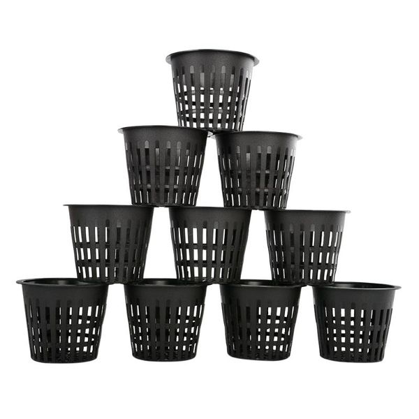

planters & pots 10x 3" heavy duty mesh pot net cup basket hydroponic aeroponic plant grow clone