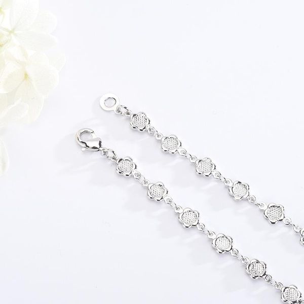 

chains white gold plated necklace choker jewelry, Silver