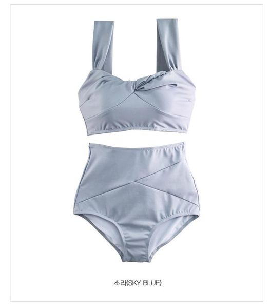

women's swimwear push-up bikini solid color korean swimsuit 2021 summer brazil beachwear high waist women, White;black