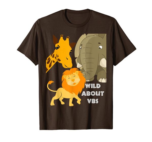 

Wild About VBS Lion Giraffe Elephant Trio T-shirt, Mainly pictures