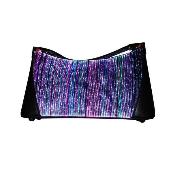 

waist bags single shoulder armpit tote bag ladies one underarm small led fiber optic light up party night daily life handbag