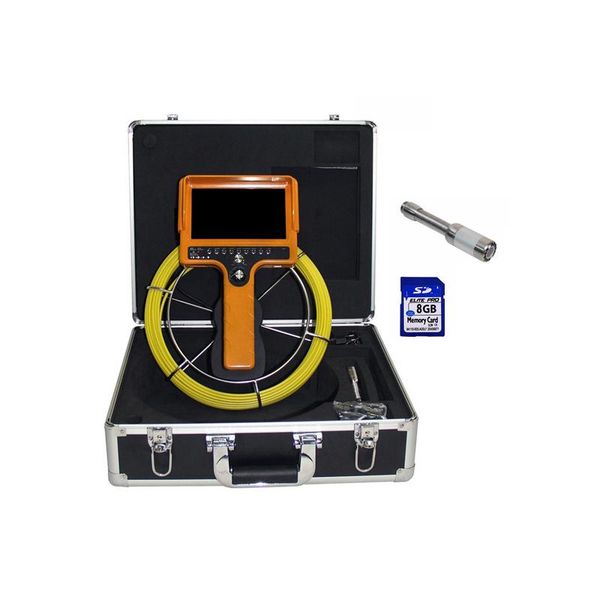 

30m cable video borescope camera with 23mm 512hz transmitter pipe locating pipeline drain sewer inspection meter counter ip cameras