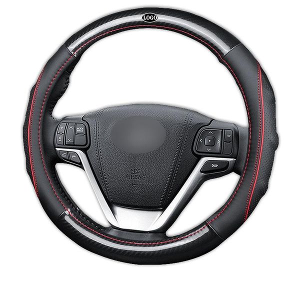 

steering wheel covers car carbon fiber cover for models 1 2 3 4 5 6 7 series f80 f30 auto interior accessories styling 38cm