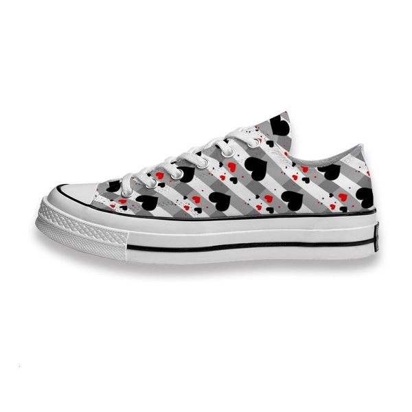 

personalized customizationcustom printed shoes black red love heart sneakers low mens womens skateboard sport footwear diy trainers canvas c