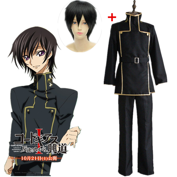 

anime costumes code geass cosplay lelouch lamperouge japanese school uniform black set mens code geass lelouch vi britannia costume full set