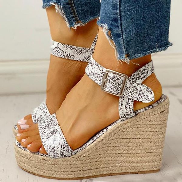 

dress shoes doratasia wholesale leisure plus size 43 platform comfort summer sandals women wedges heels ankle-strap woman footwear, Black