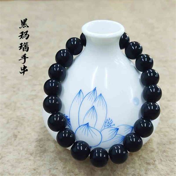 

natural black agate bracelet scenic spot hand string popular temple