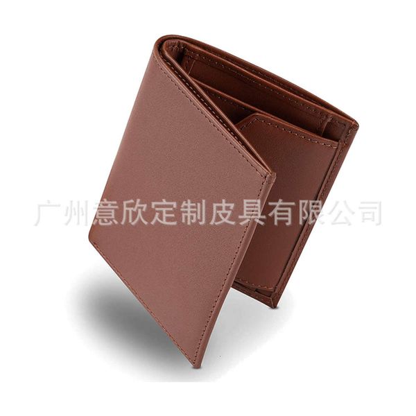 

the wallet crazy horse leather rfid fashion men's multi card pocket wallet, Black