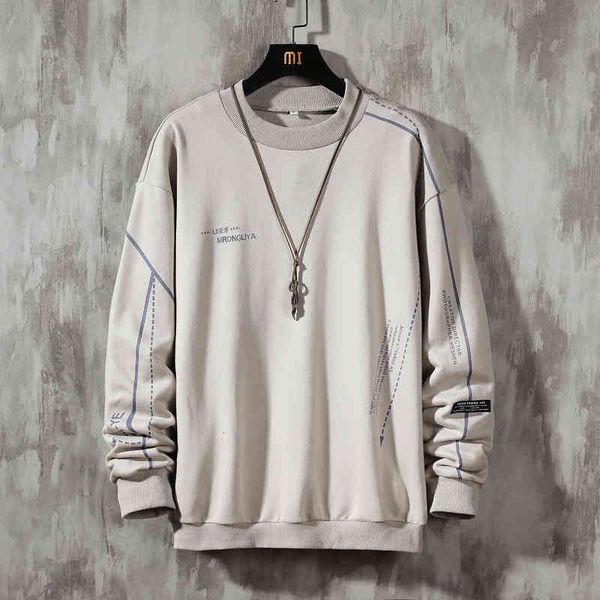 

men's hoodies & sweatshirts male hooded sweatshirt, autumn spring , black, white, hip hop, punk, streetwear, casual plus size 5xl 0xrg