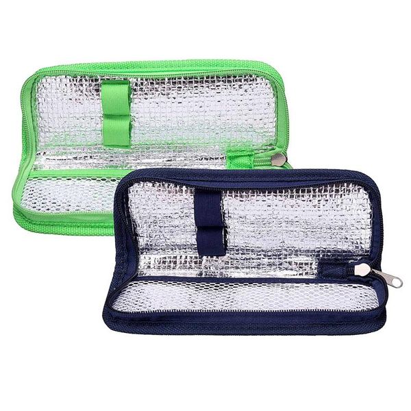 

storage bags portable cooler bag diabetic travel case aluminum foil ice