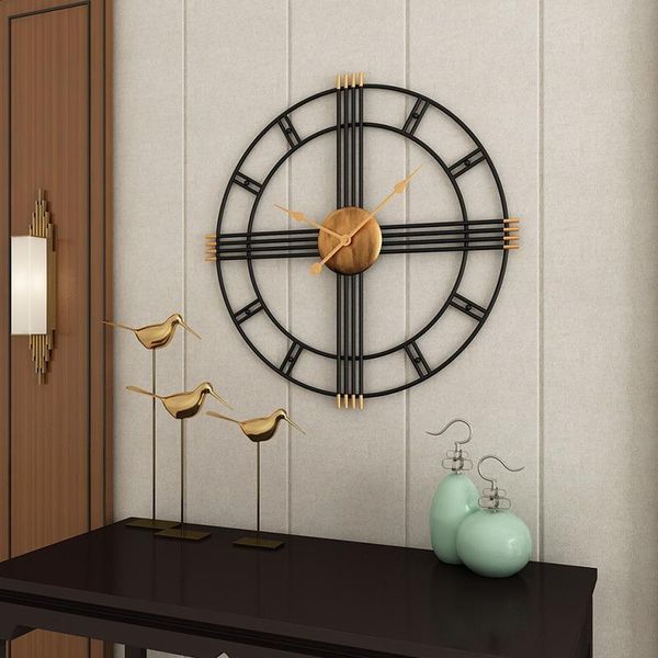 

wall clocks 60cm decor decoration restaurant background wrought iron clockpendant creative simple home office ornaments