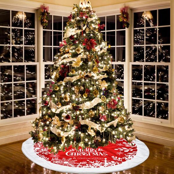 

christmas decorations merry flannel tree skirt xmas carpets floor mat decorative props home festive diy supplies