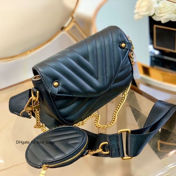 

chain luxurys designers lady fashion shoulder handbags women plain wallets cross body two-piece straps coin purse totes flap interior compar, Red;black