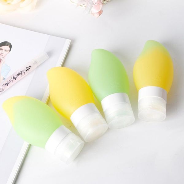 

storage bottles & jars 78ml/48ml travel bottle portable leak proof mango shape shampoo shower gel lotion containers silicone bottling