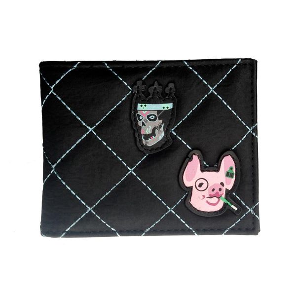 

wallets game men wallet small mini card holder male women purse 3204, Red;black