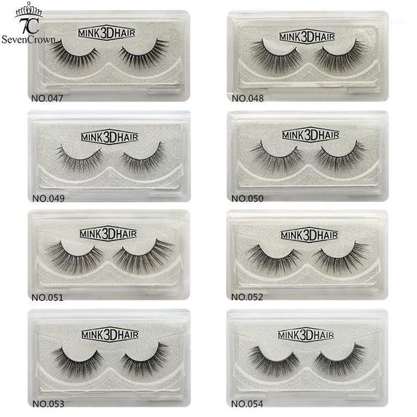 

pairs mink eyelashes naturally thick/long handmade reusable 100% cruelty lashes makeup extension tools1