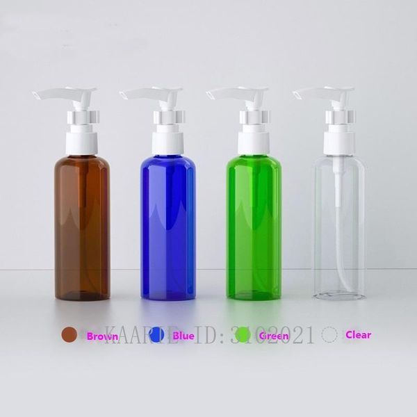 

storage bottles & jars 100ml 30pc plastic empty lotion pump bottle,diy green/blue/brown/clear cosmetic makeup contianer,refillable emulsion