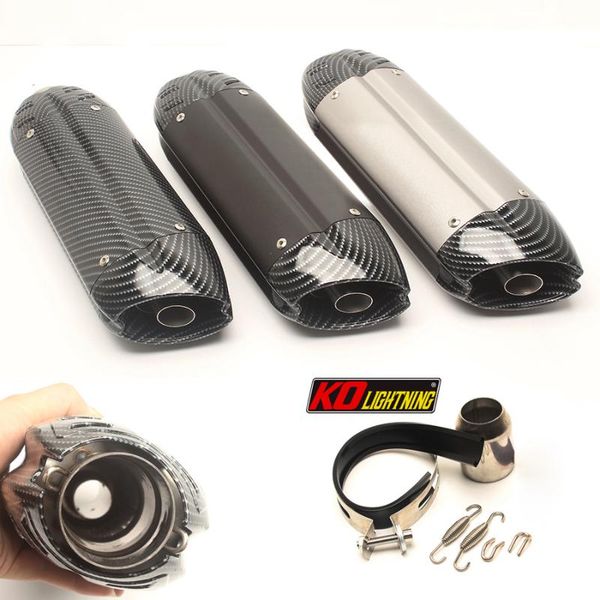 

motorcycle exhaust system 51mm universal tail pipe with db killer 370/470mm aluminum modified for atv street bike
