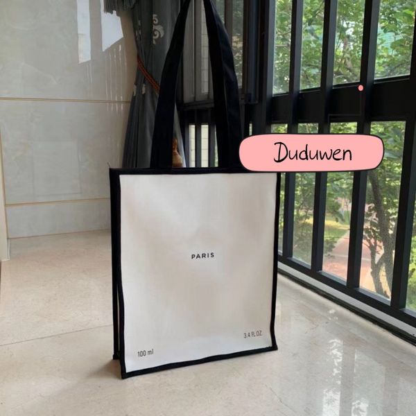 

new~30x9x36cm classic c canvas shopping bags 2c fashion beach bag chain travel tote printed letters cosmetic storage case