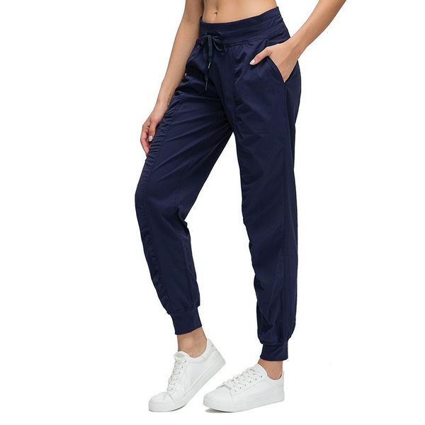 

yoga outfit fitness trousers dance studio jogger women high waist drawcord pants pocket relaxed fitting leg gyms joggers sweatpants