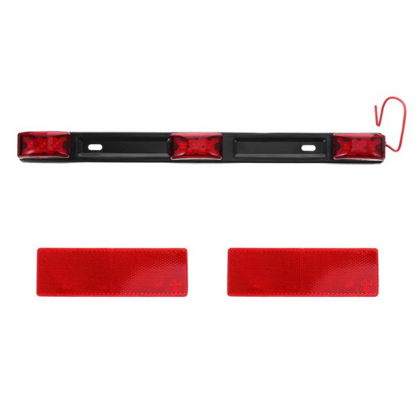 

working light 9 led trailer bar red bright marker truck bus clearance