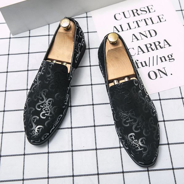 

large leather sho 38-47 men's casual 2021 autumn busins drs work, Black