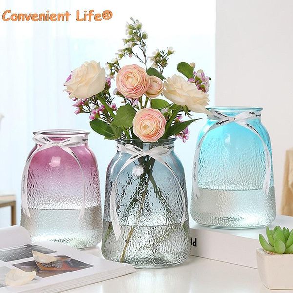 

vases vase living room dried flowers glass transparent plant wedding decor centerpiece table ornaments 2021
