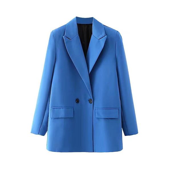 

women's suits & blazers european early autumn candy color two-button waist notched long-sleeved suit jacket coats women fashion street, White;black