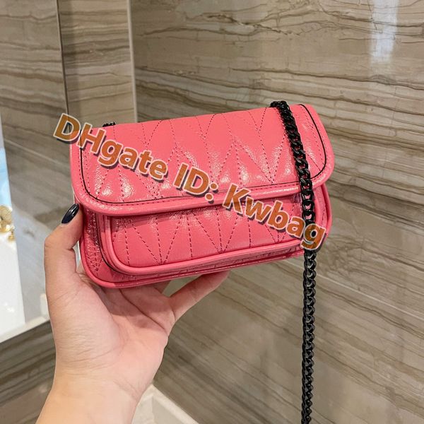 2021 Damen Klassische Handy-Hängetasche Totes Taschen Top Qualität Ziegenleder Mode Umhängetasche Luxurys Designer Cross Body Handtaschen Messenger Flap Mini Wallet Tasche