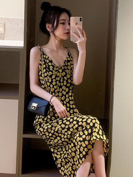 

casual dresses for women summer 2021 korean style, Black;gray