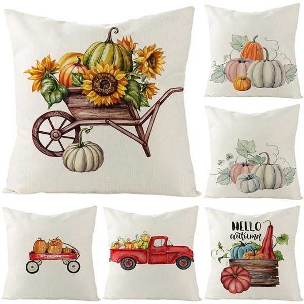 

cushion/decorative pillow thanksgiving home decorative pillowcase 45*45cm fall covers of sunflower pumpki cushions for polyester sofa cushio
