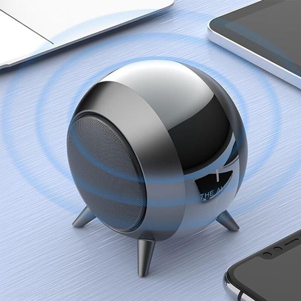 

mini speakers wireless speaker hifi surround sound effect bass diaphragm metal shell dual connection outside bt