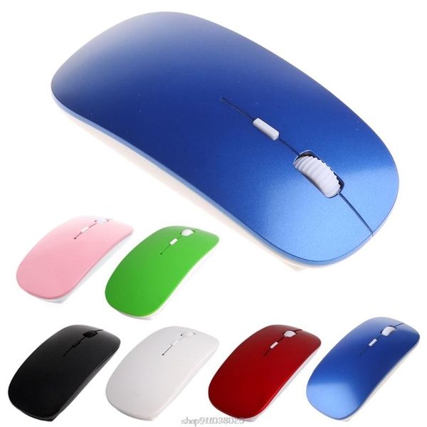 

mice 2.4ghz wireless ultra thin optical scroll mouse/mice +usb receiver for pc lapap10 21 dropship