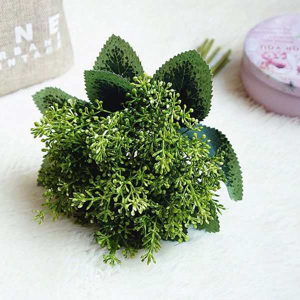 

decorative flowers & wreaths japanese hand - held rice grass artificial flower false blossom plant wall bouquet fitting materials