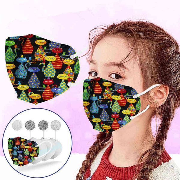 

chilen's fashion kitty seri printed mask 5-layer daily dust-proof breathable