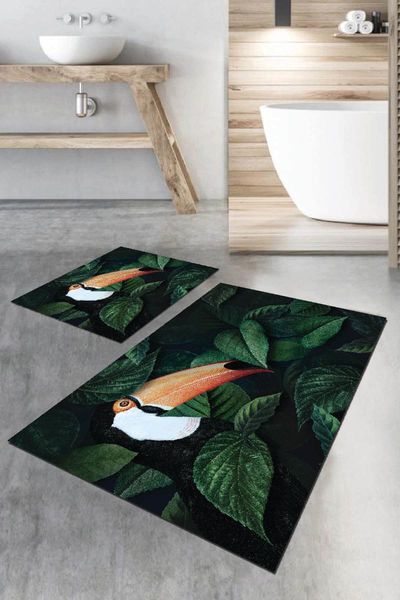 

digital bath mat set for closet 2 bs046 50x80 - 50x50cm. mats