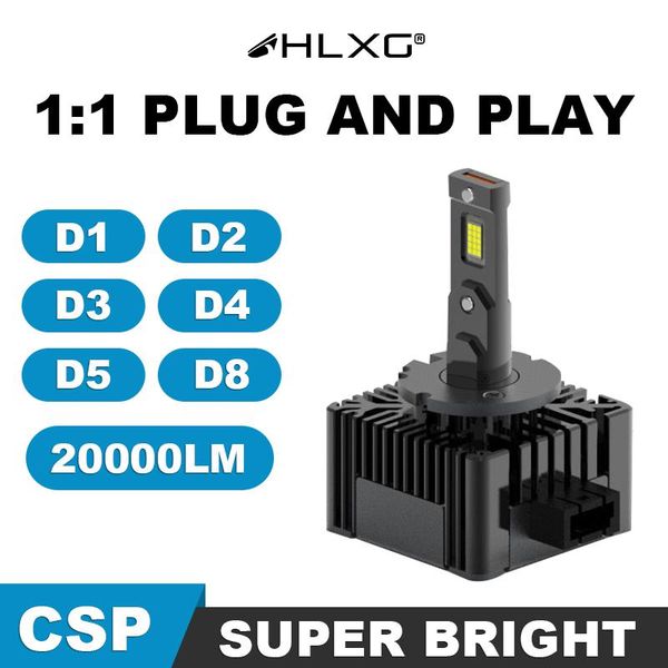 

car headlights d5s d8s d1s d1r d2s d2r d3s d3r d4s d4r mini 1:1 canbus 6500k white headlight bulb 90w 20000lm auto light led update kit
