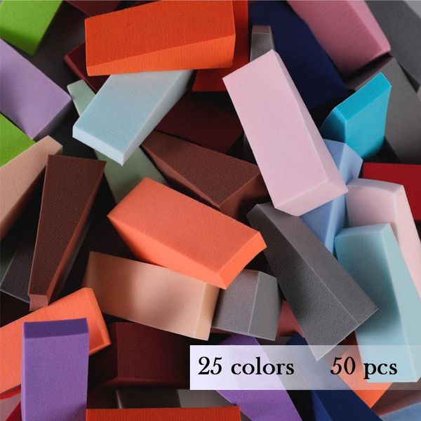 

sponges, applicators & cotton 50pcs face makeup puff sponge set portable beauty foundation blush blender accessories tools cosmetic blending