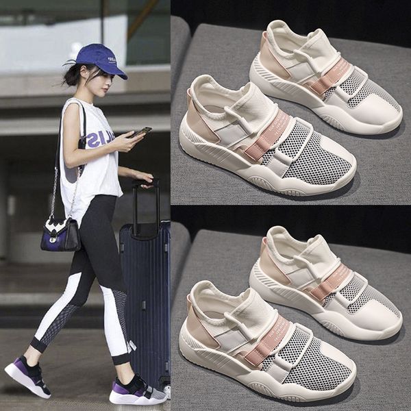 

t0540 sports shoes new daddy spring and autumn fashion casual running light women's super clear summer net