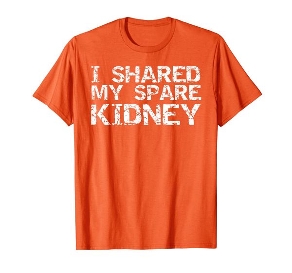 

i shared my spare kidney shirt for men organ donor gift tee, White;black
