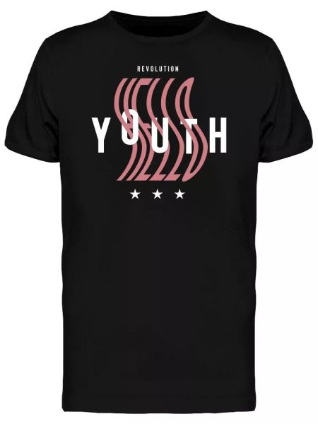 

hello youth fashion revolution men's tee -image by shutterstock, White;black