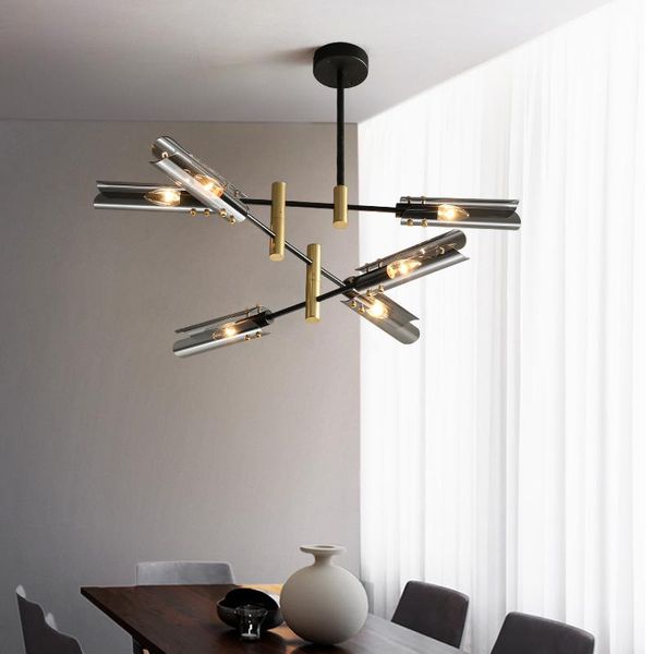 

chandeliers postmodern led glass chandelier simple atmosphere home light luxury sputnik lamp restaurant bedroom iron