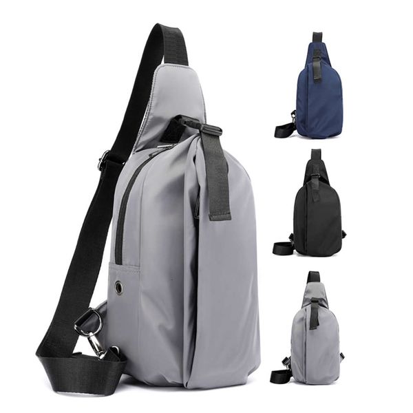 

korean casual waist bag men men's shoulder menger bag waterproof oxford cloth back pack outdoor multifunctional chest