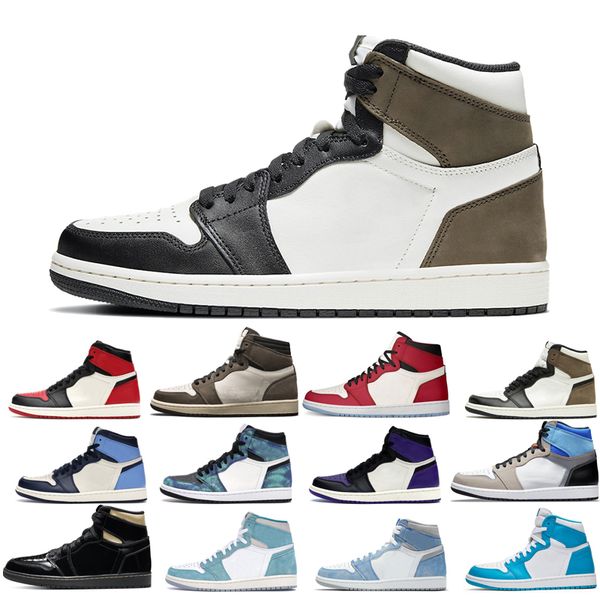 

2022 1s man's basketball shoes man turbo green royal dark mocha tie dye court purple bred toe cactus chicago shadow 3 twist walking