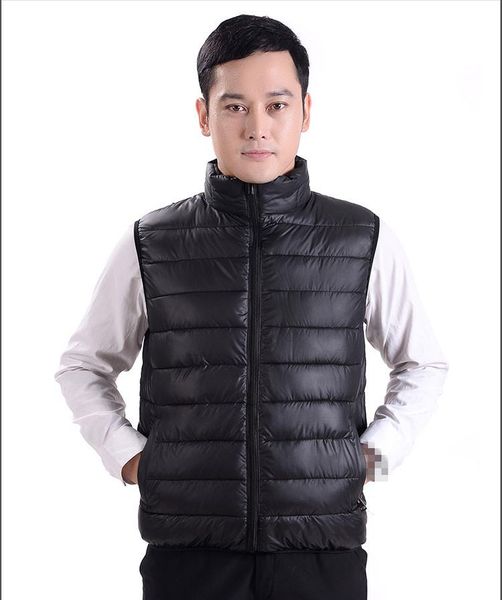 

men's vests a1471 2021 autumn and winter style middle-aged father men fashion casual big size vest coat wholesale, Black;white